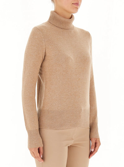 PennyBlack Appia Knitted Turtleneck Sweater | Camel