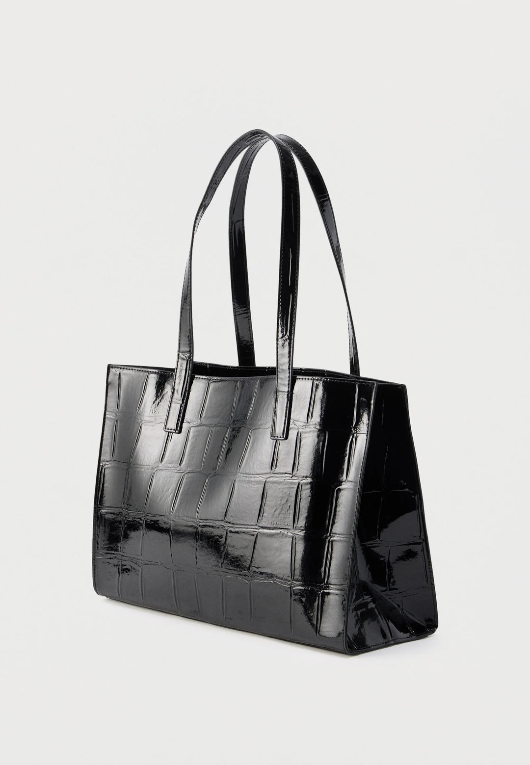 Ted Baker Welona Croc Effect Elongated Icon Bag | Black