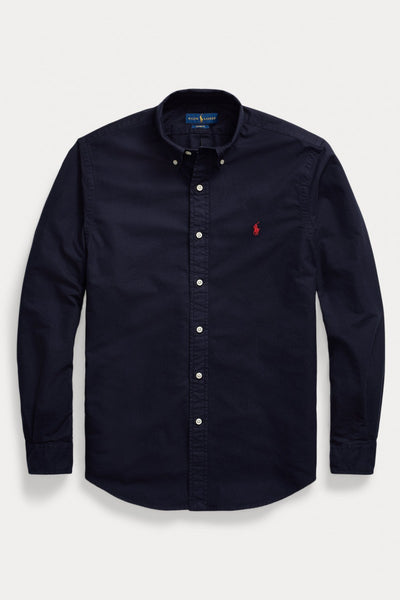 Ralph Lauren Custom Fit Garment-Dyed Oxford Shirt | Navy