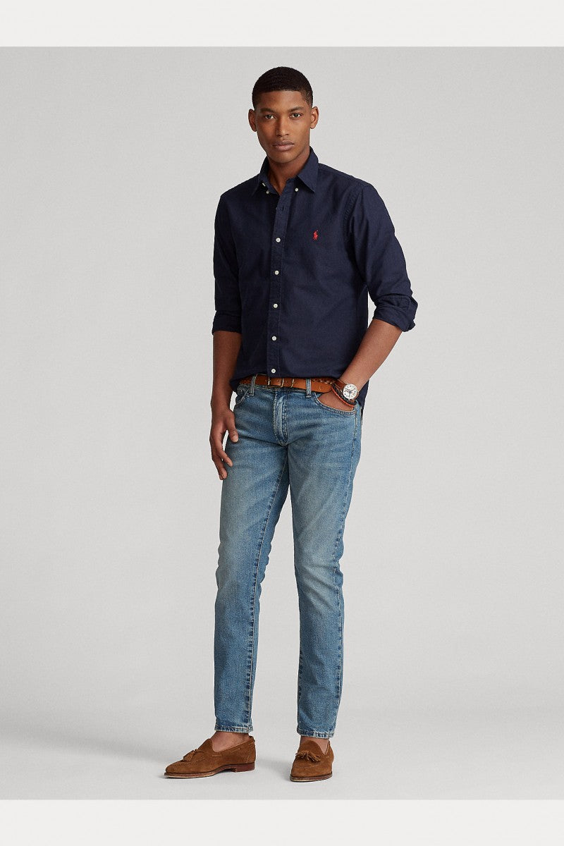 Ralph Lauren Custom Fit Garment-Dyed Oxford Shirt | Navy