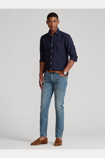 Ralph Lauren Custom Fit Garment-Dyed Oxford Shirt | Navy