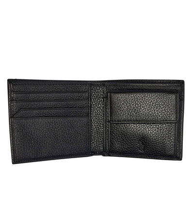 Ralph Lauren Leather Billfold Coin Wallet | Black