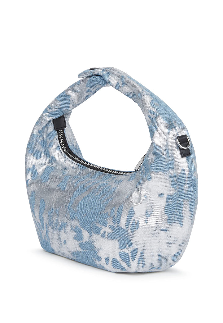 Karl Lagerfeld Clip on Hobo Bag | Silver