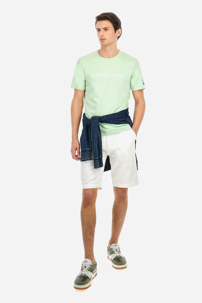 La Martina Regular Fit Cotton Jersey T-shirt - Algar | Pastel Green