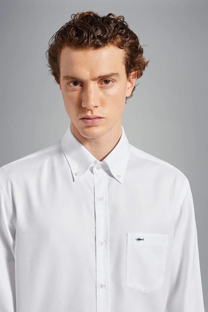 Paul & Shark Cotton Oxford Shirt | White