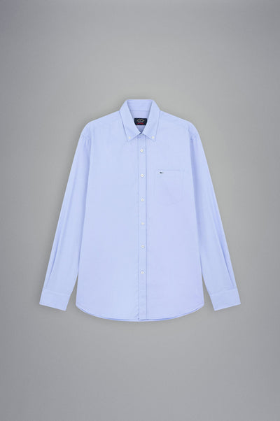 Paul & Shark Oxford Cotton Shirt | Sky Blue