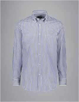 Paul & Shark Soft Touch Cotton Poplin Shirt | Blue/White
