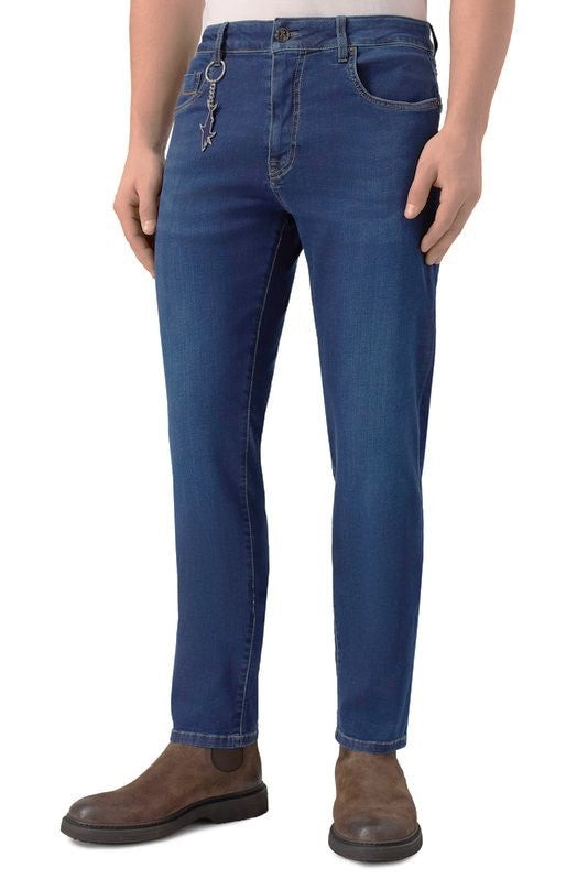 Paul & Shark Giza Cotton Stretch Denim | Navy