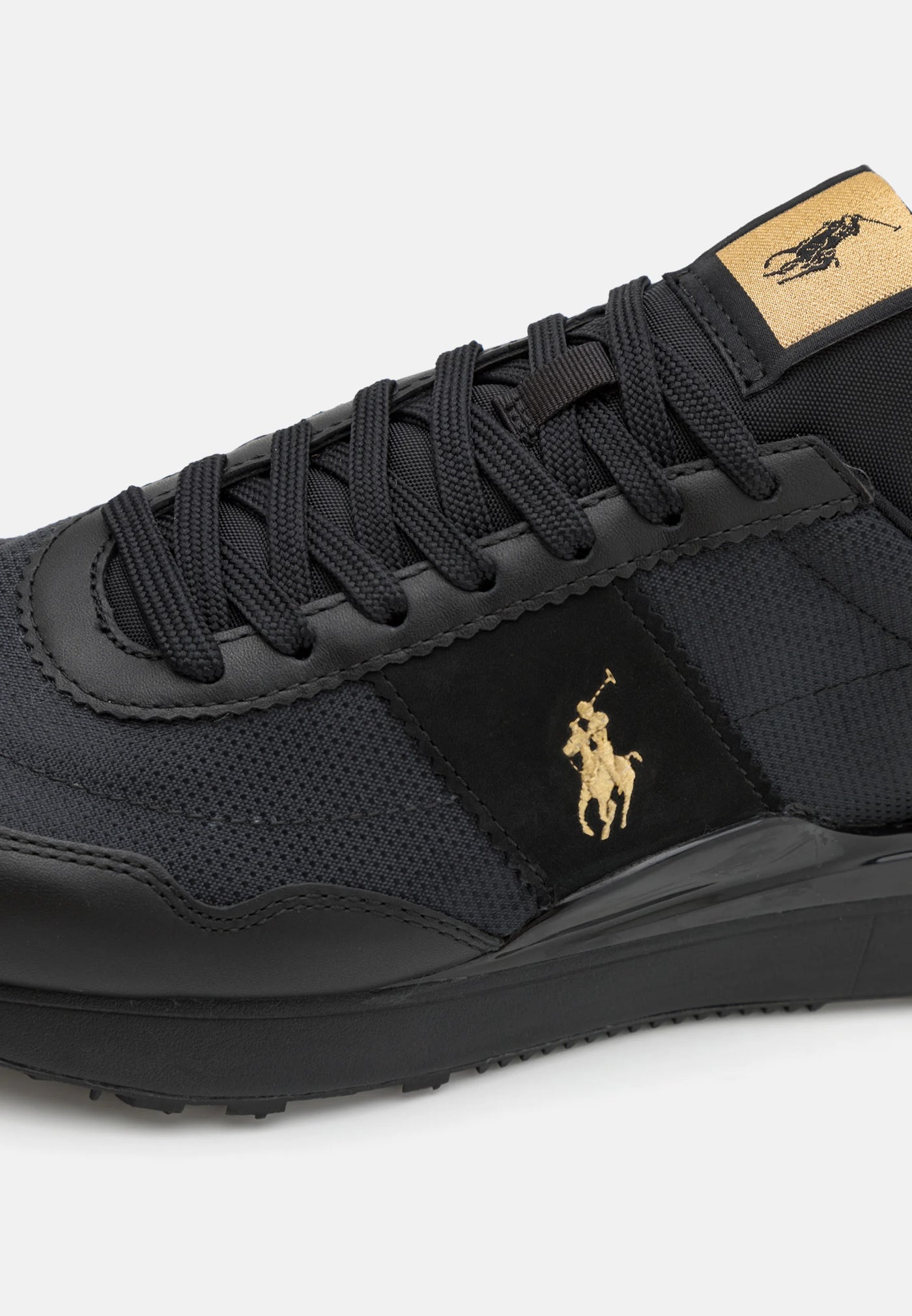 Ralph Lauren Women's Low Top Lace Sneakers Train 89 | Black