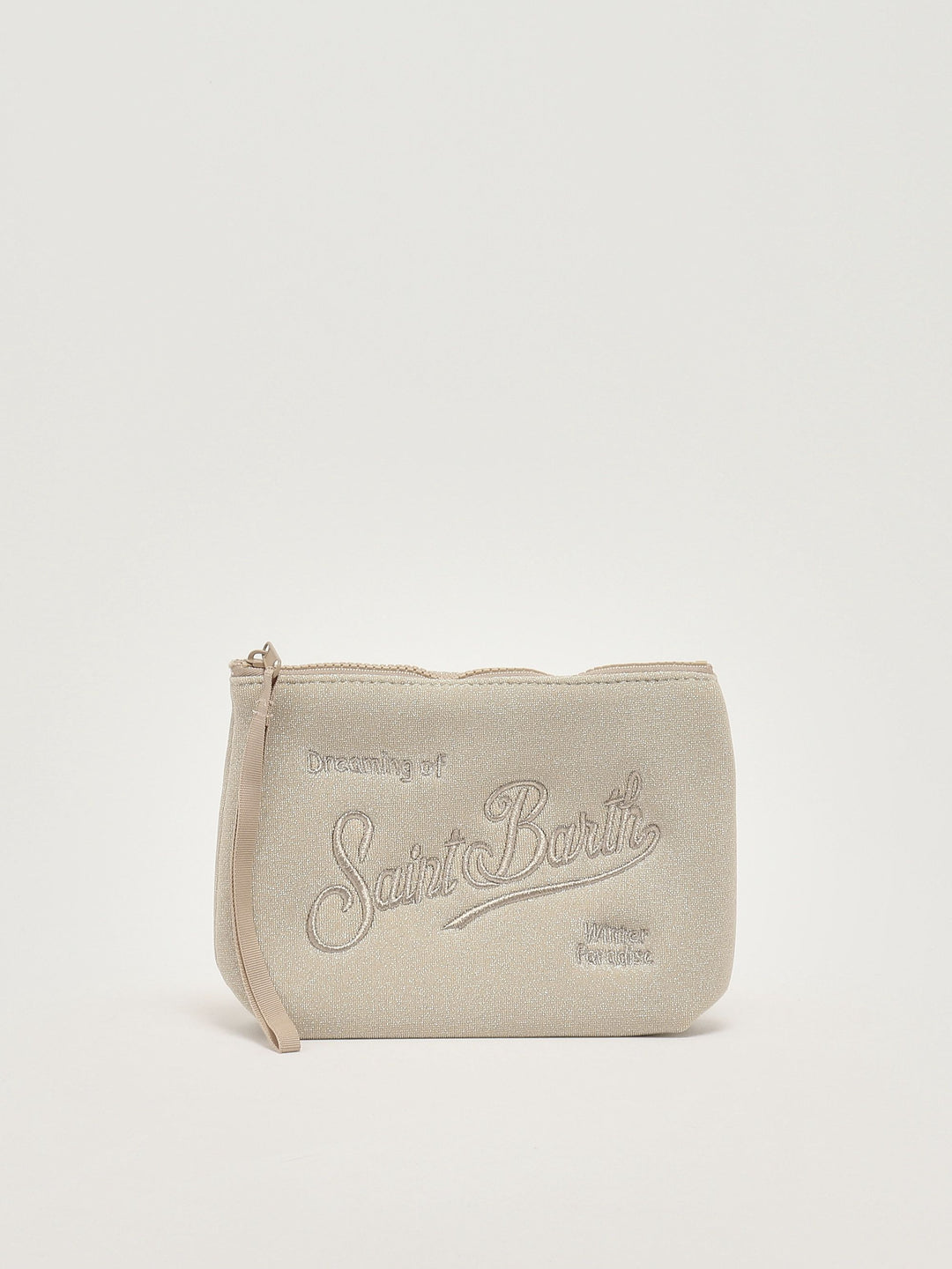 MC2 Saint Barth Pouch Aline Lurex | Shiny Beige