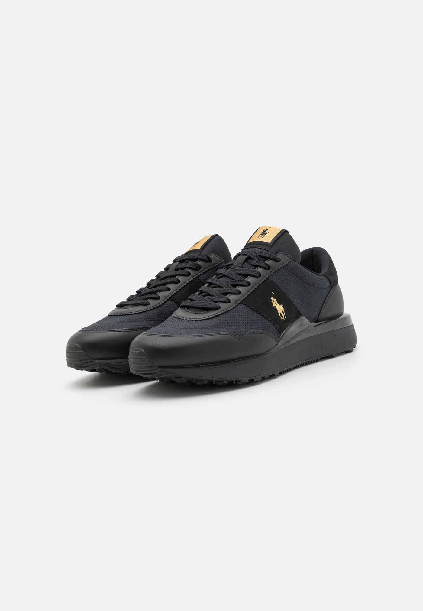 Ralph Lauren Women's Low Top Lace Sneakers Train 89 | Black