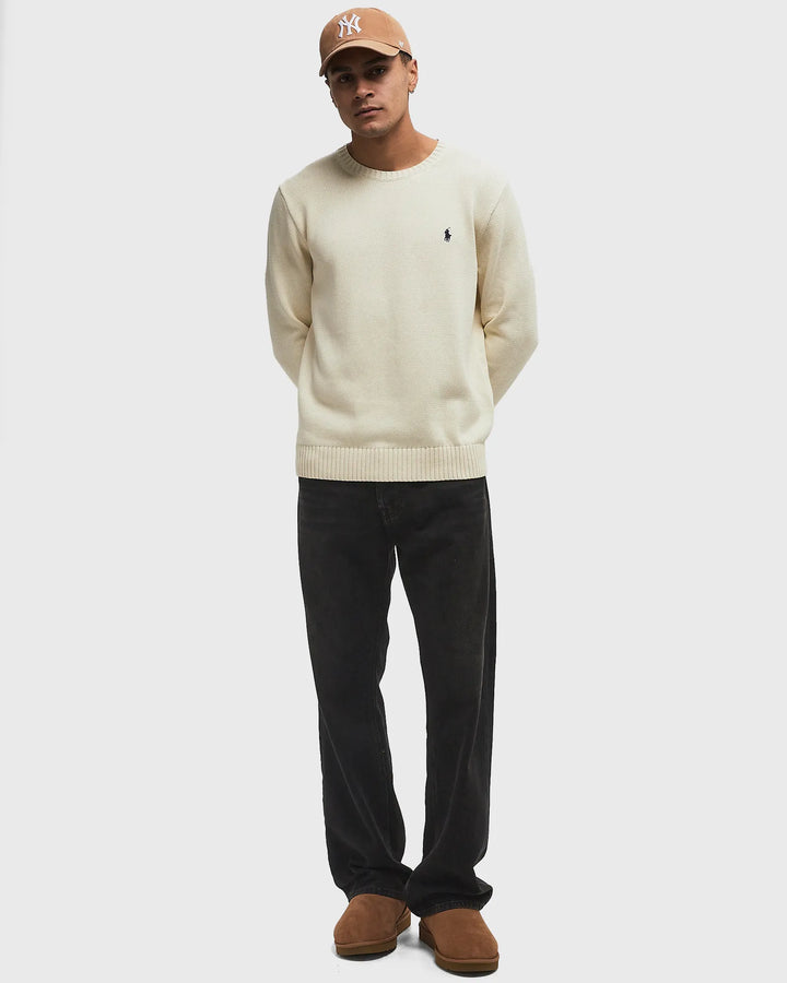 Ralph Lauren Cotton Crewneck Jumper | Cream