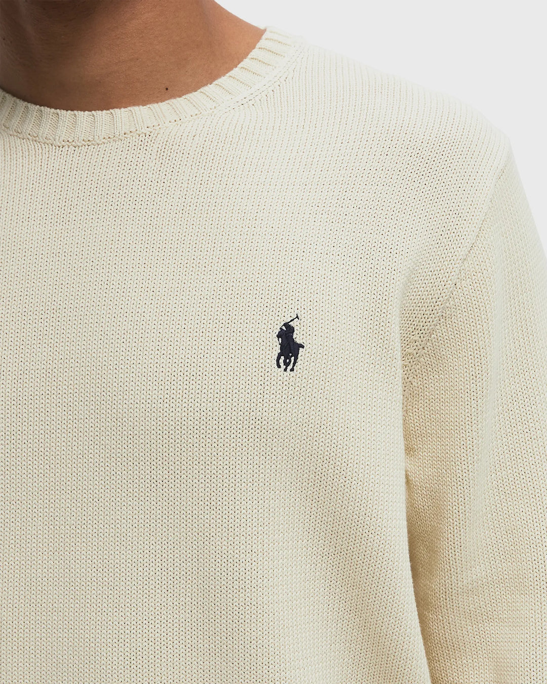 Ralph Lauren Cotton Crewneck Jumper | Cream