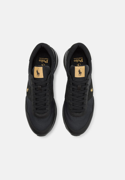 Ralph Lauren Women's Low Top Lace Sneakers Train 89 | Black