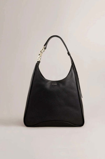 Ted Baker Chelsia Chain Detail Hobo Bag | Black