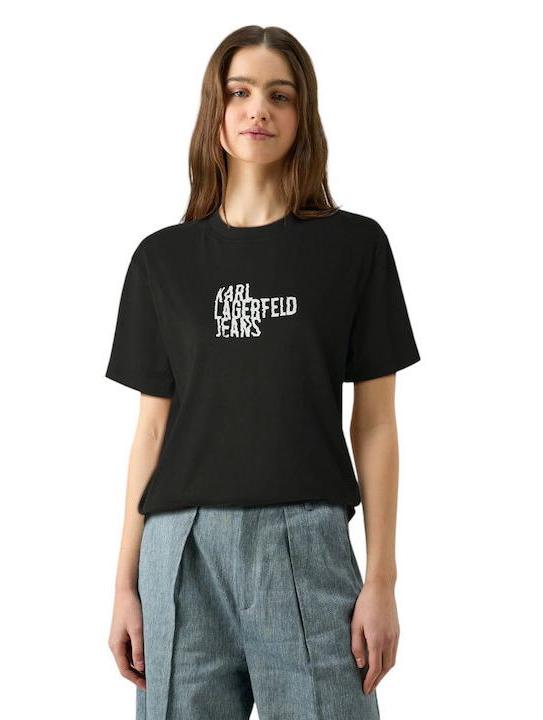 Karl Lagerfeld Cotton Regular Fit T-shirt | Black