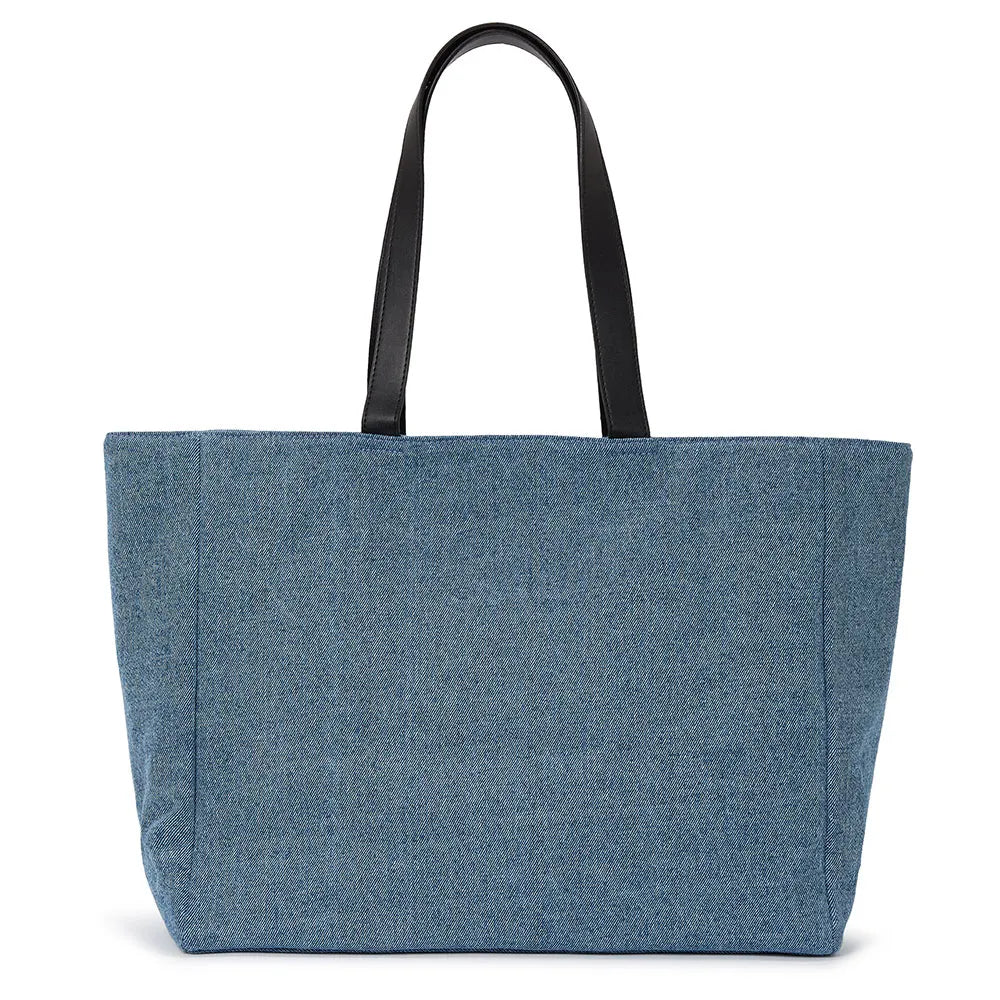 Karl Lagerfeld Pocket Shopper Denim Bag | Blue Denim