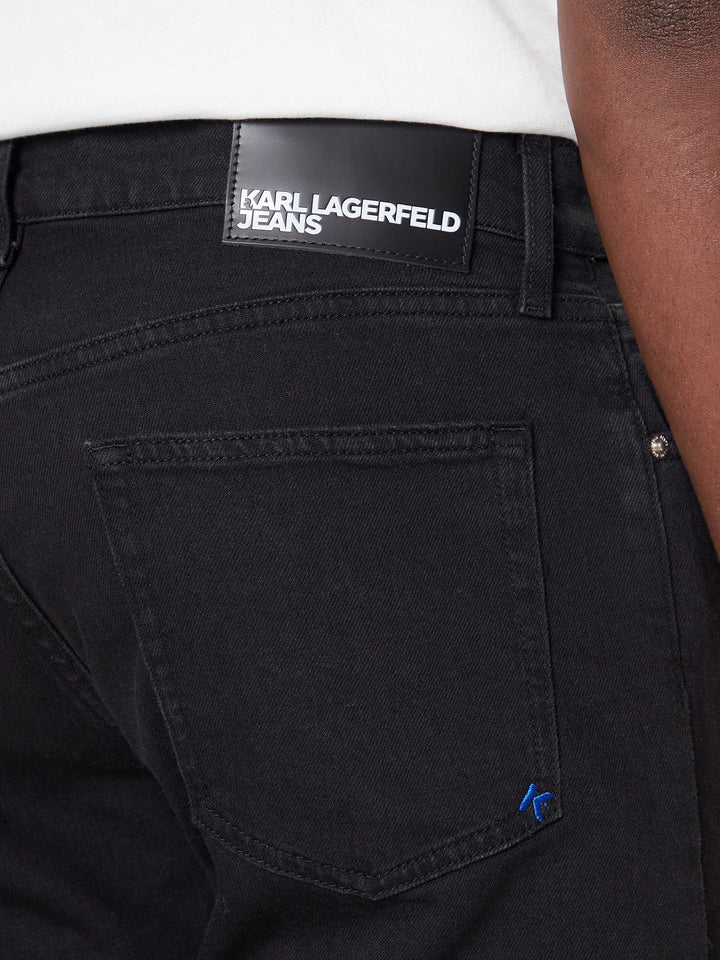 Karl Lagerfeld Men's Tapered Denim | Black