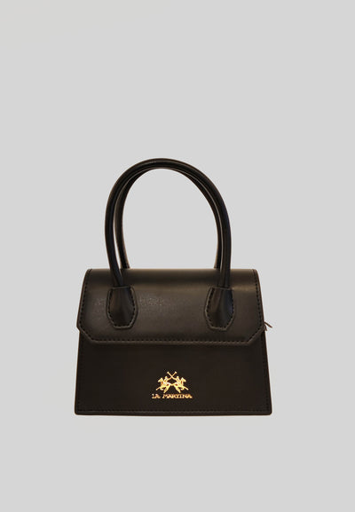 La Martina Leather Micro Bag-Heritage | Black