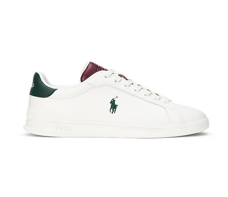 Ralph Lauren Sneakers Low Top Lace | White/Green/Wine