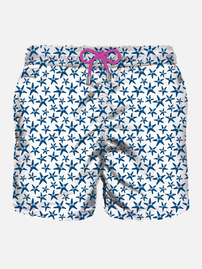 MC2 Saint Barth Mid Length Swim-shorts | Navy/White