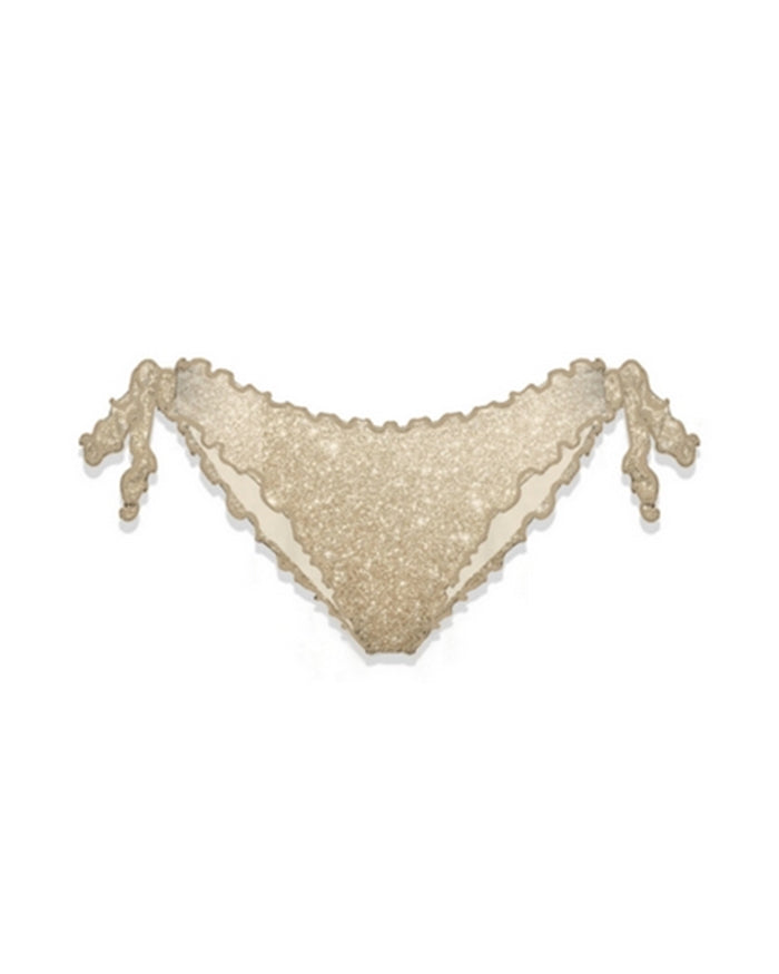 MC2 Saint Barth Frou Frou Triangle Bikini and Bottom | Gold