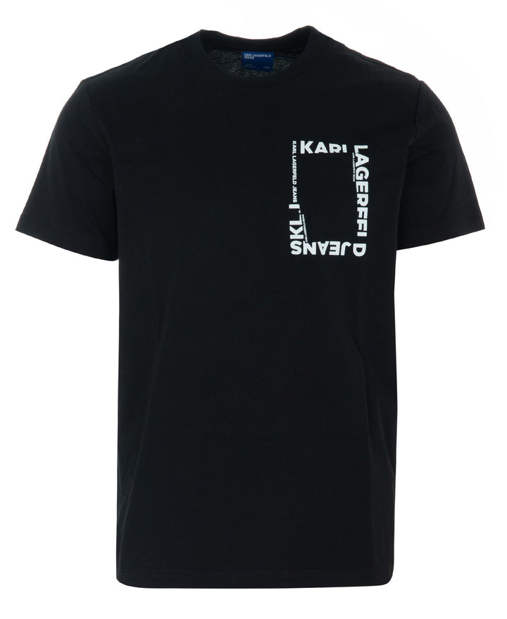 Karl Lagerfeld Slim Frame Logo Men's T-shirt | Black
