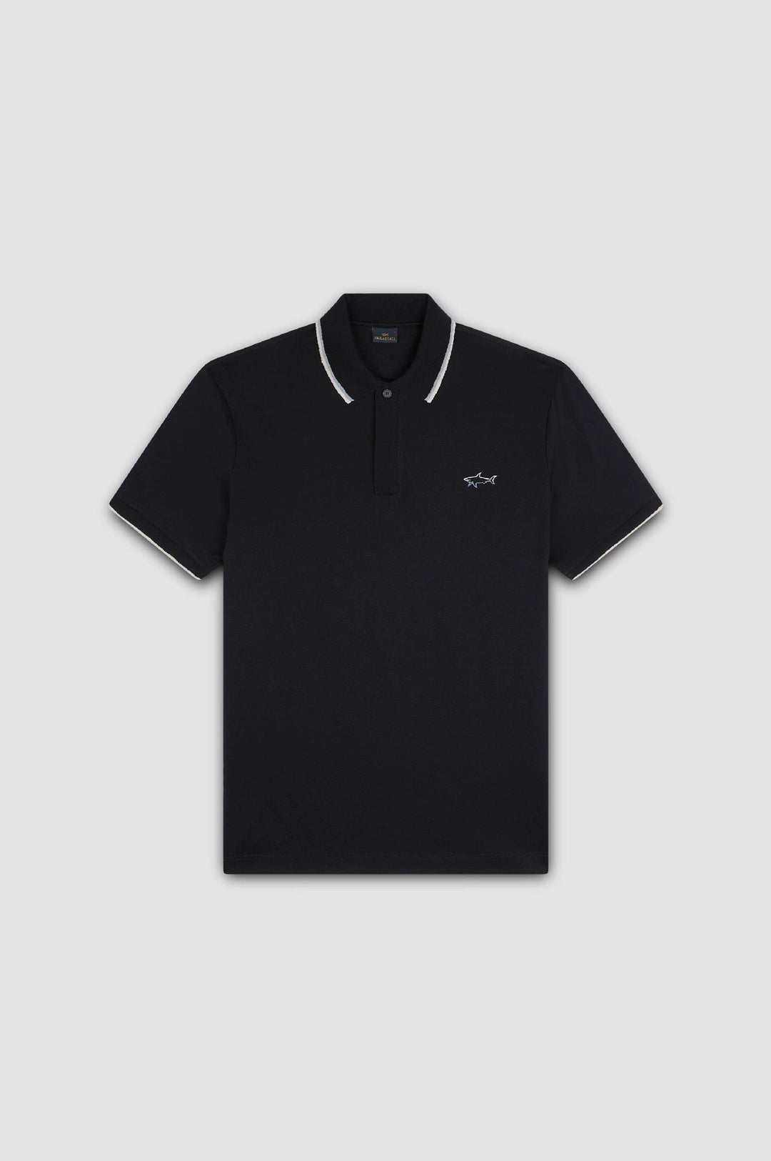 Paul & Shark Double Mercerised Jersey Cotton Polo | Black