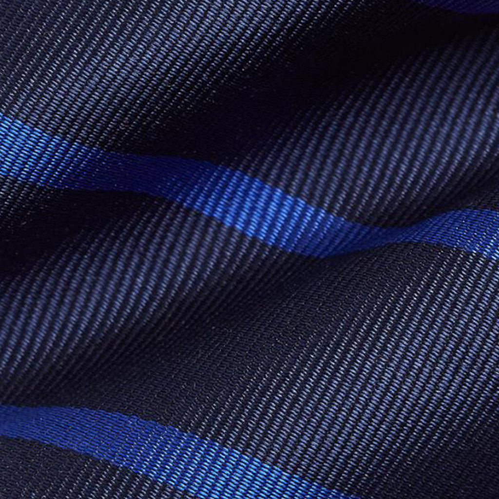Ralph Lauren Striped Silk Repp Tie | Navy/Royal