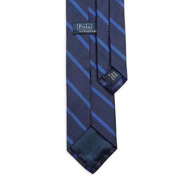 Ralph Lauren Striped Silk Repp Tie | Navy/Royal