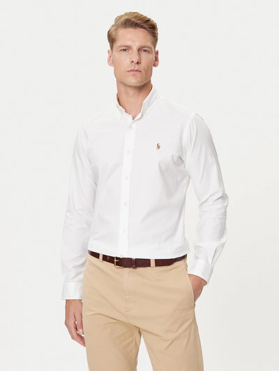 Ralph Lauren Custom Fit Stretch Oxford Shirt | White