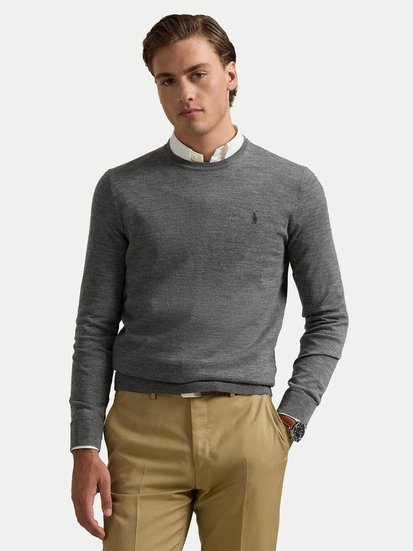 Ralph Lauren Slim Fit Knitwear | Grey
