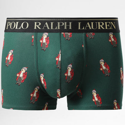 Ralph Lauren Stretch Cotton Boxer Shorts 2-Pack Gift Box | Grey/Green