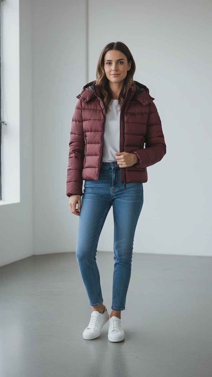 Karl Lagerfeld Women's Light Padded Jacket | Zinfandel