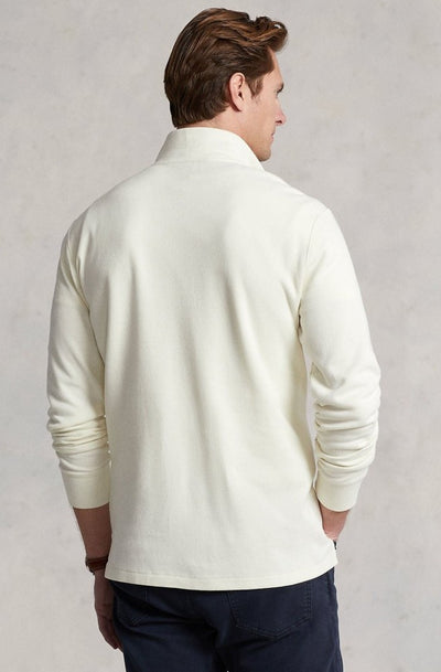 Ralph Lauren Estate-Rib Quarter-Zip Pullover | Cream