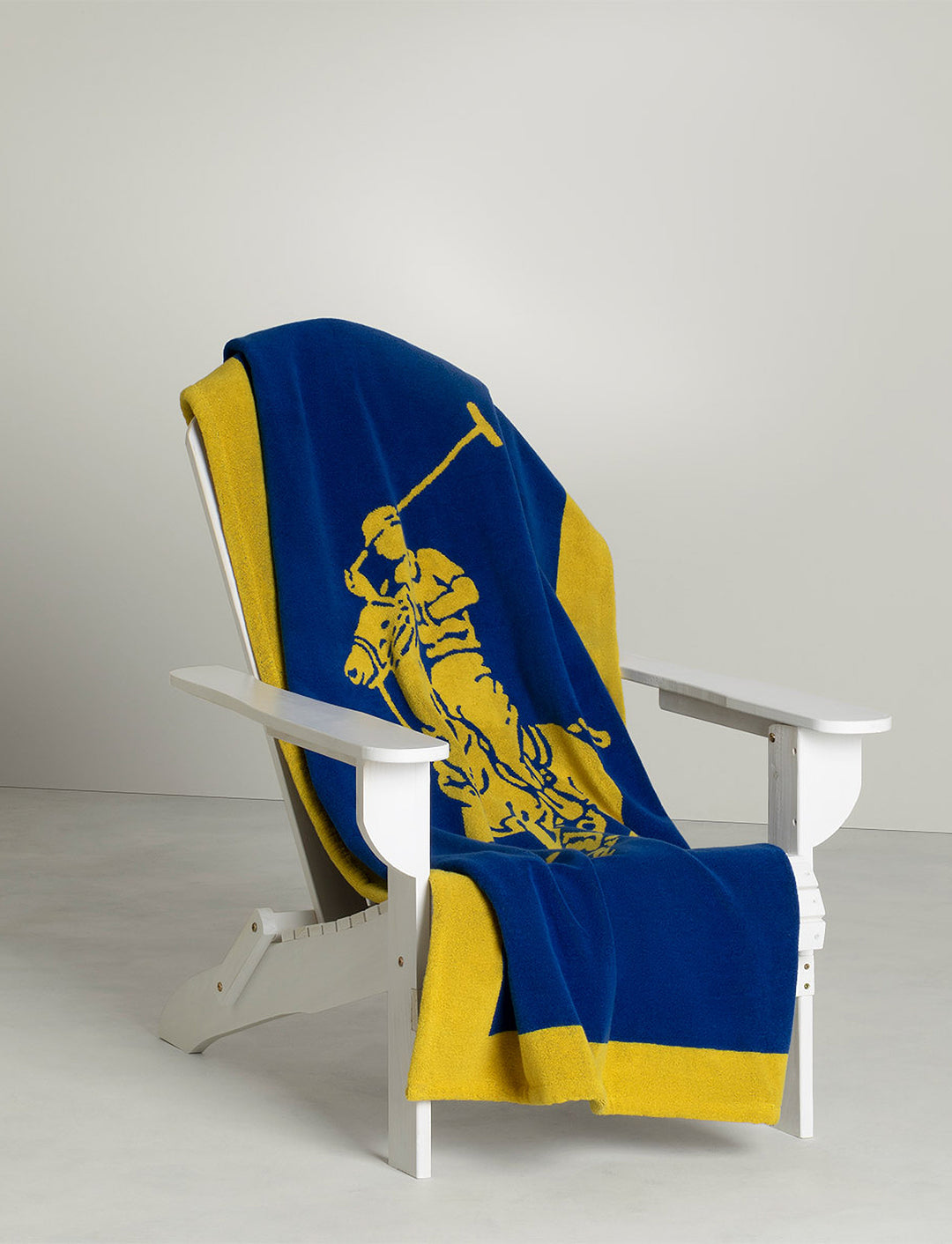 Ralph Lauren Polo Jacquard Beach Towel | Yellow/Navy