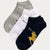 Ralph Lauren Big Pony Men's Sock 3-Pack | Black/Grey/White