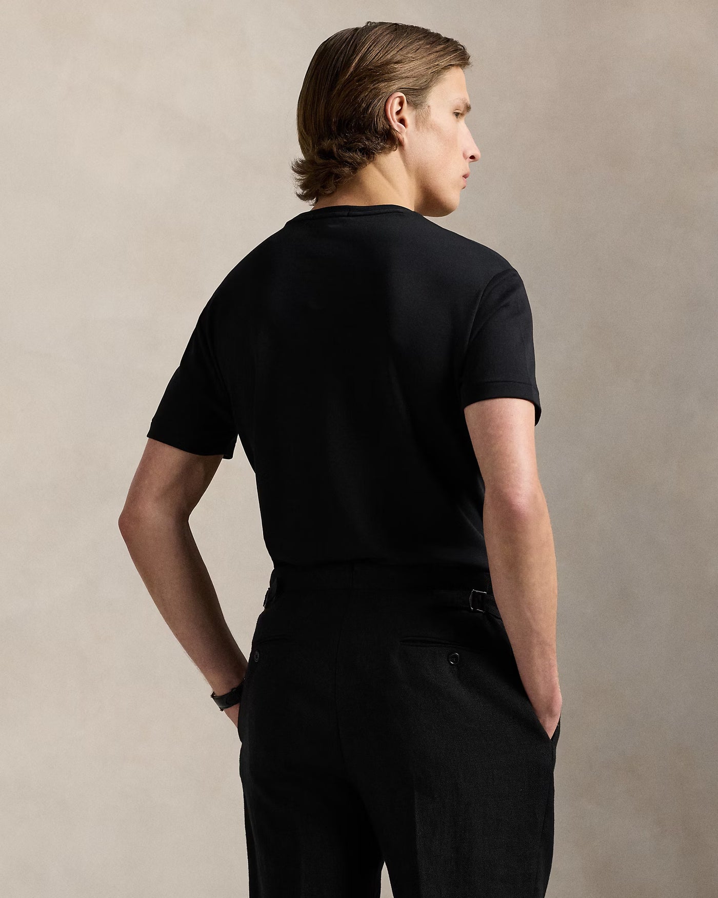 Ralph Lauren Custom Slim Fit Soft Cotton T-Shirt | Black