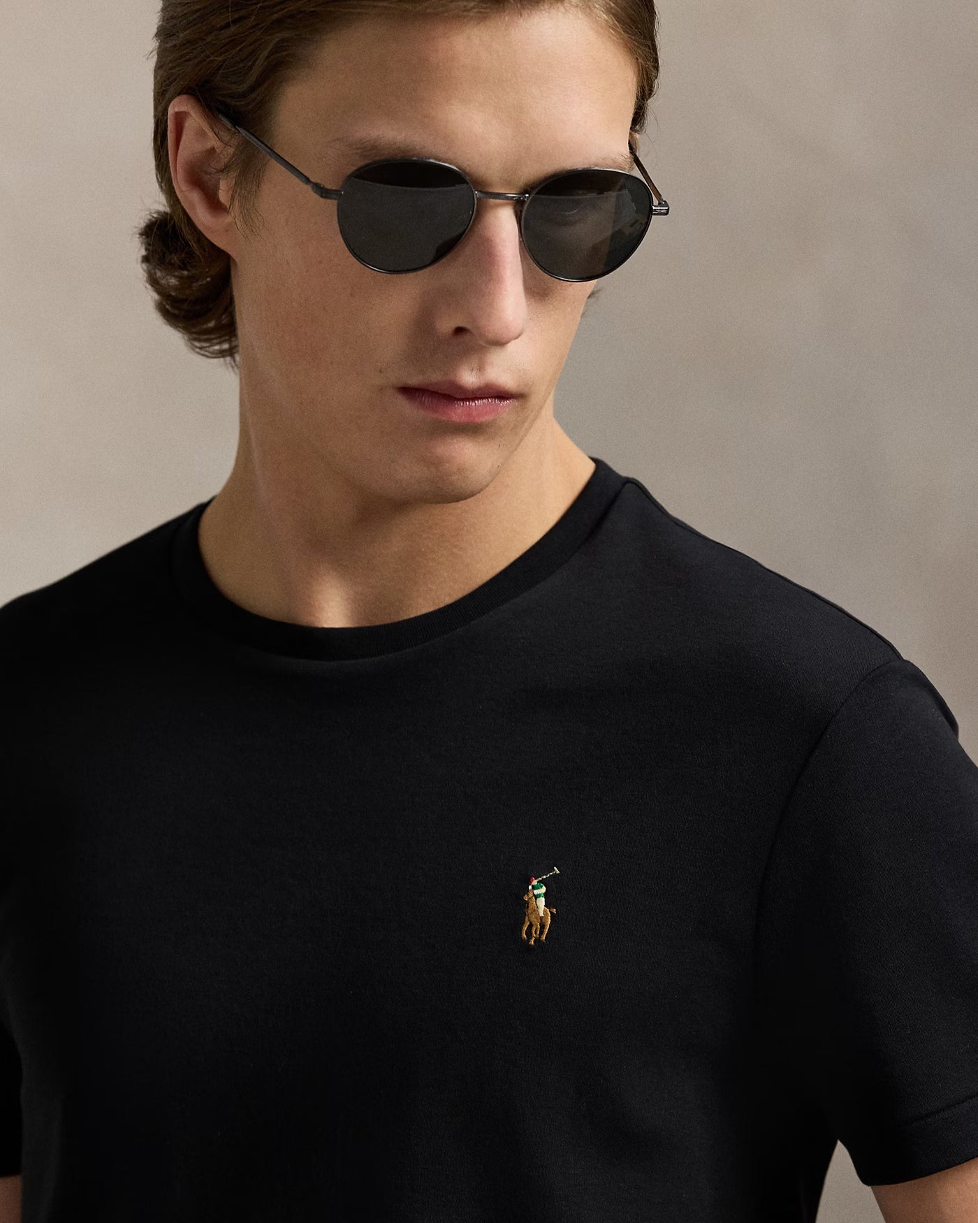 Ralph Lauren Custom Slim Fit Soft Cotton T-Shirt | Black