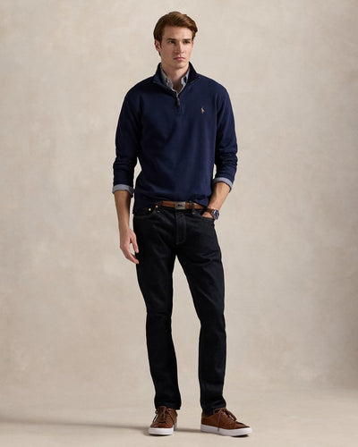Ralph Lauren Estate-Rib Quarter-Zip Pullover | Cruise Navy