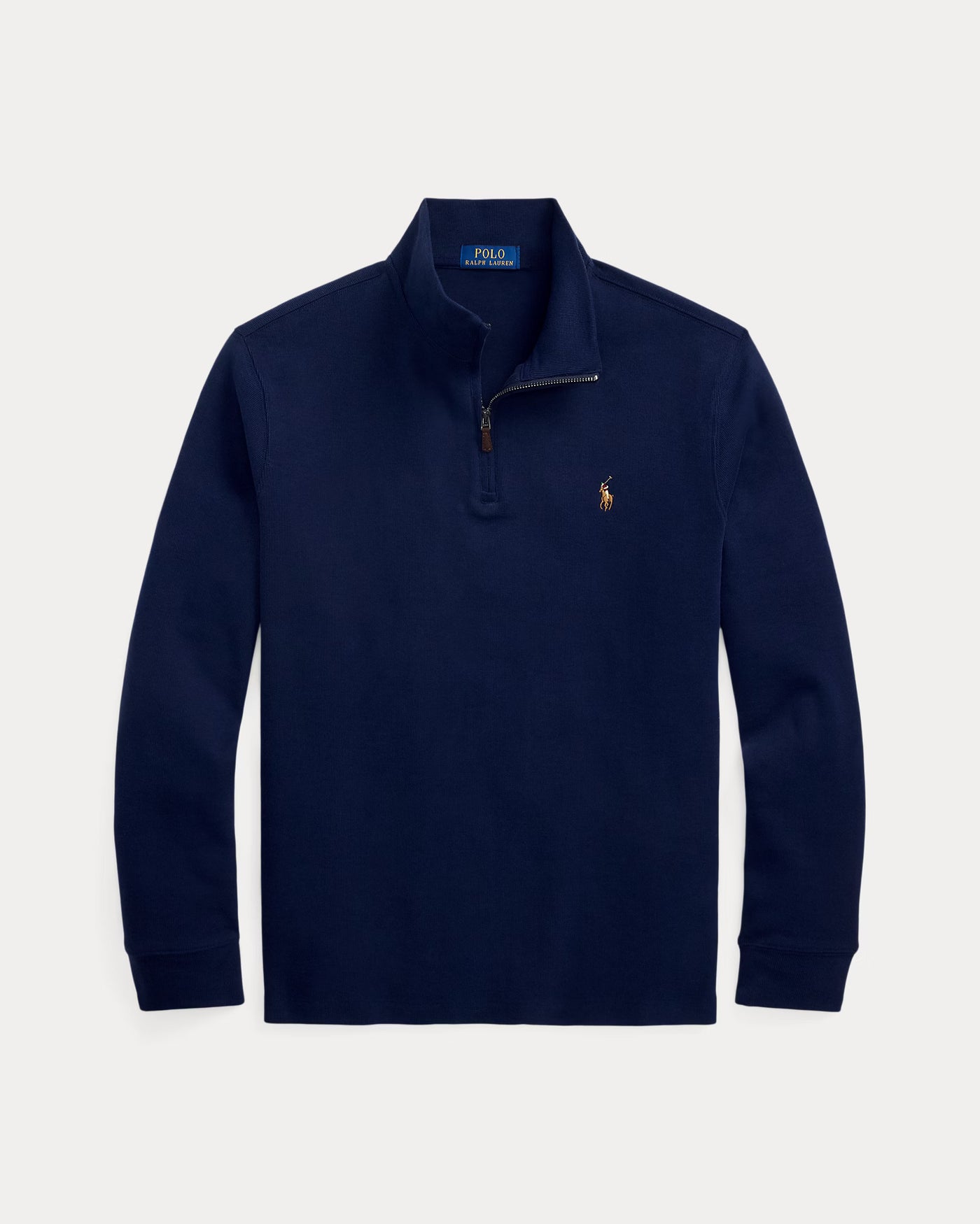 Ralph Lauren Estate-Rib Quarter-Zip Pullover | Cruise Navy