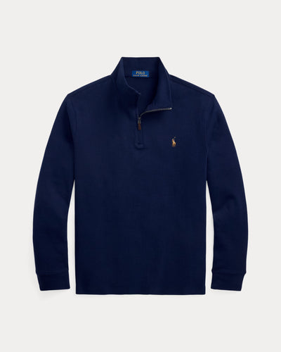 Ralph Lauren Estate-Rib Quarter-Zip Pullover | Cruise Navy