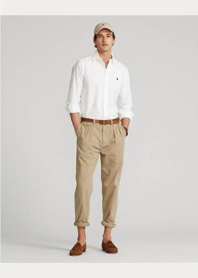 Ralph Lauren Custom Fit Garment-Dyed Oxford Shirt | White