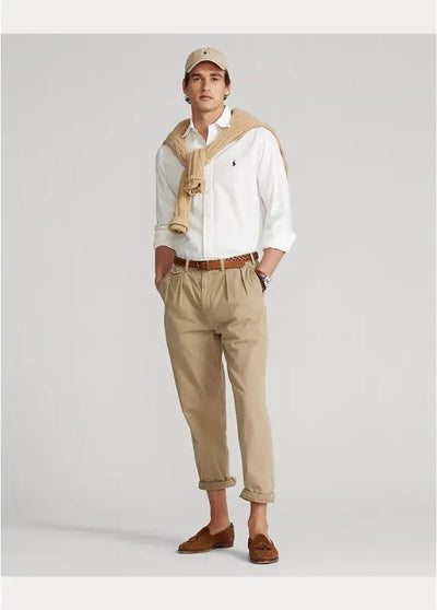 Ralph Lauren Custom Fit Garment-Dyed Oxford Shirt | White