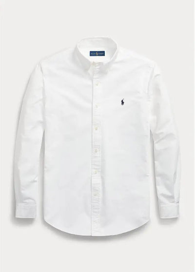 Ralph Lauren Custom Fit Garment-Dyed Oxford Shirt | White