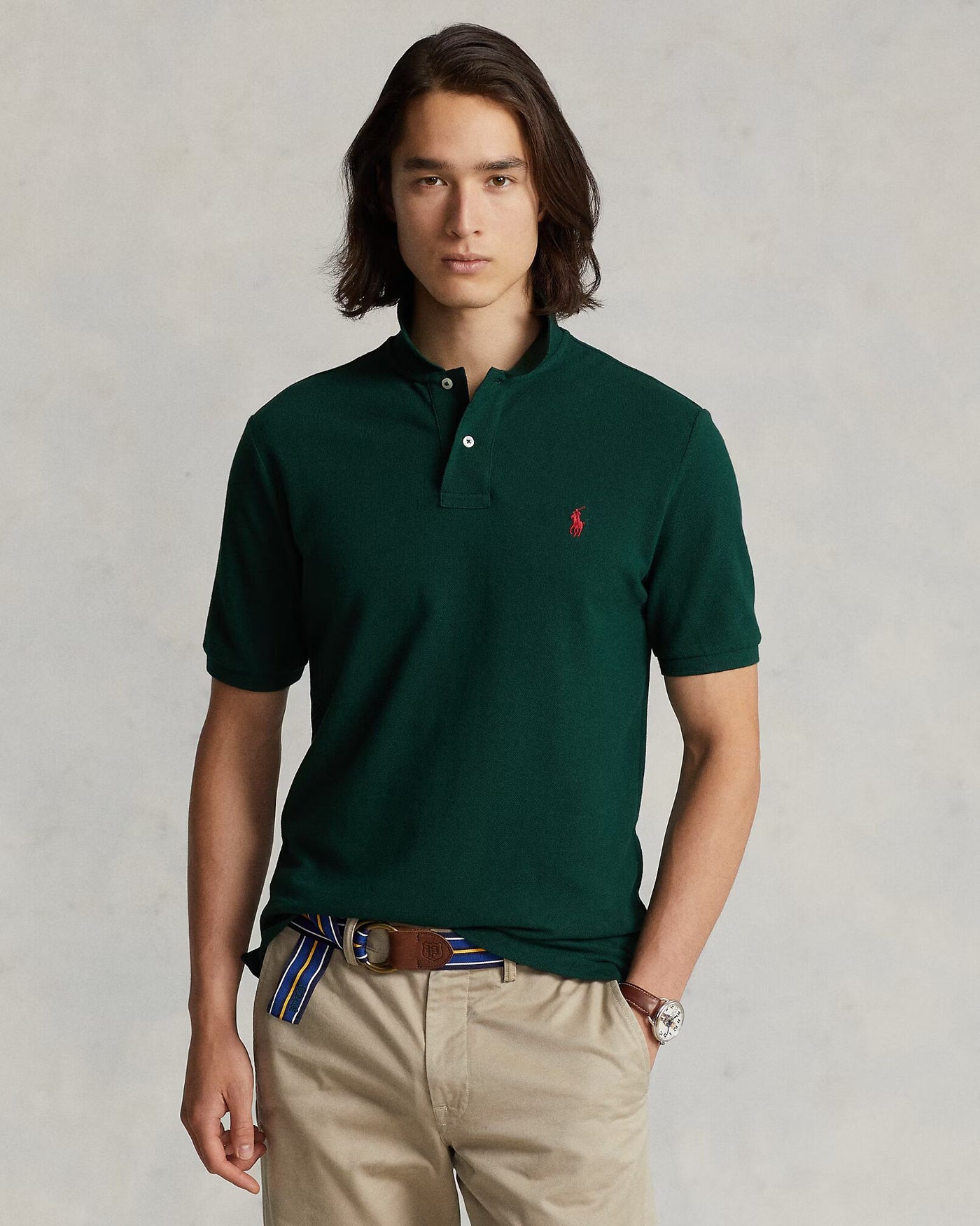 Ralph Lauren The Iconic Mesh Polo Shirt | College Green