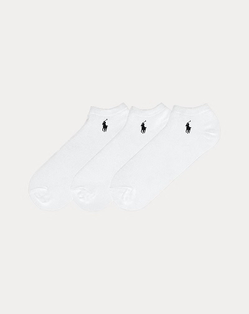 Ralph Lauren Men's Low-Cut-Sock 3-Pack | White