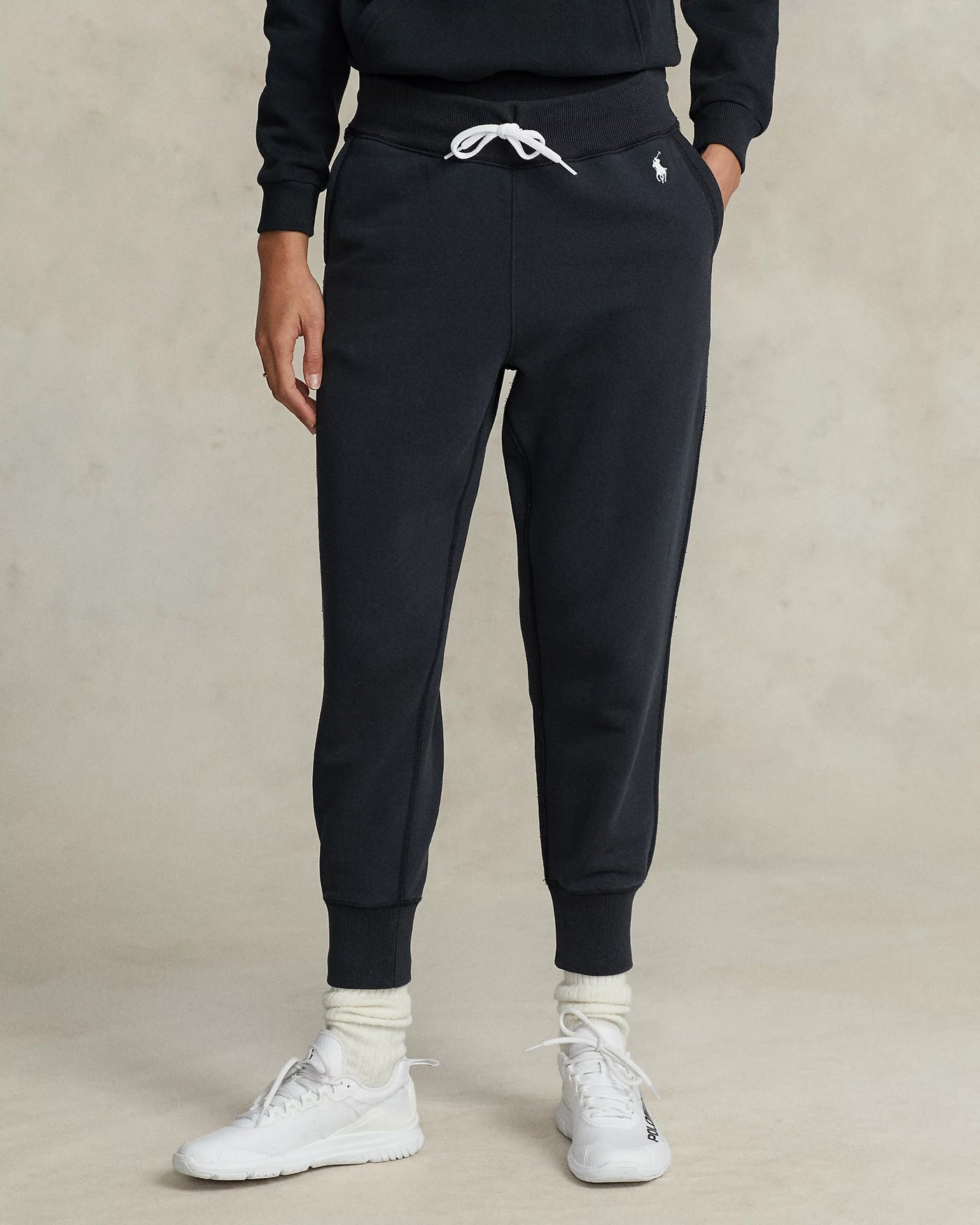 Ralph Lauren Fleece Tracksuit Bottoms | Black