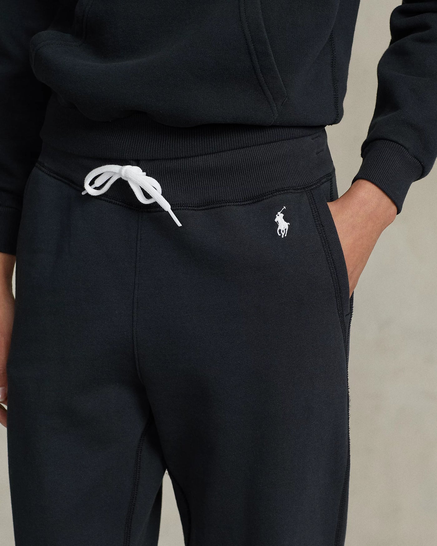 Ralph Lauren Fleece Tracksuit Bottoms | Black