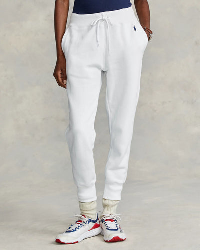 Ralph Lauren Fleece Tracksuit Bottoms | White